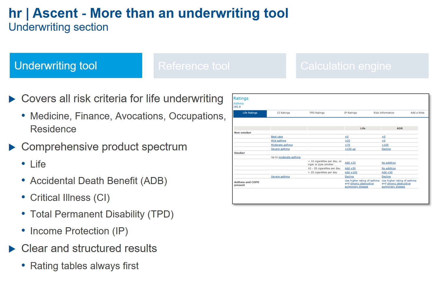 hr | Ascent - The global guide for life underwriting - hr | equarium ...